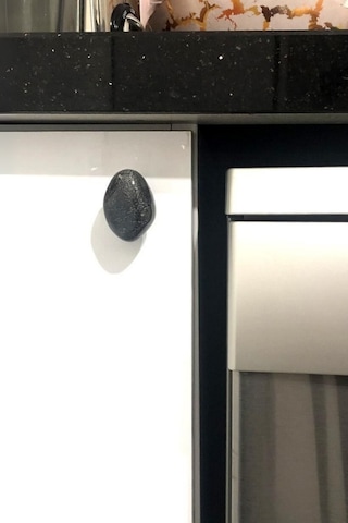 Porselen Taş Düğme Antrasit Gri Seramik Mobilya Kulpu Çekmece Dolap Kolu 4.5 Cm Antrasit