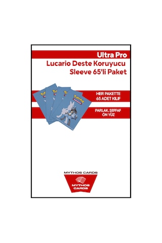 Ultra Pro -lucario Deste Koruyucu Sleeve 65'li Paket
