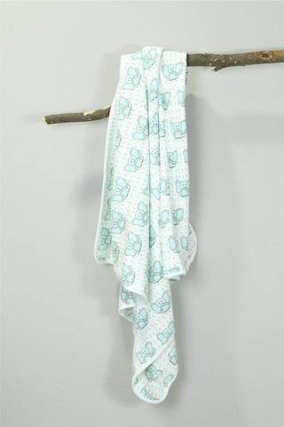 Ecocotton Borneo Penye Battaniye Mint 80x90 Yeşil