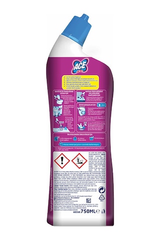 Ace Ferahlık Etkisi Ultra Power Jel Yoğun Çamaşır Suyu & Yağ Çözücü 750 ML