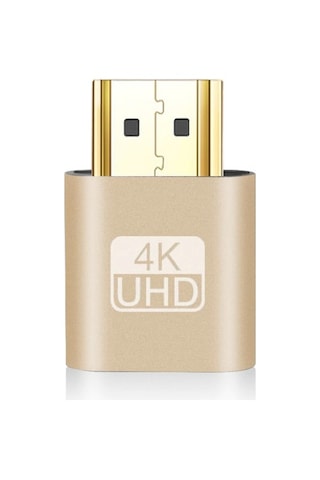 Zauss Hdmı 2.0 Uyumlu Vga Edıd Plug 4K Sanal Ekran Kartı Bi