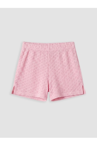 Lcw Dream Pembe Beli Lastikli Kadın Plaj Şortu