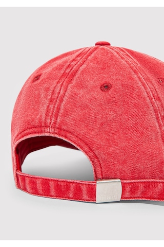 Mavi - M Nakışlı Denim Şapka 1913304-30734 Kırmızı