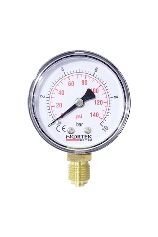 Nortek NRT001 Manometre Basınç Ölçer 0-10 Bar