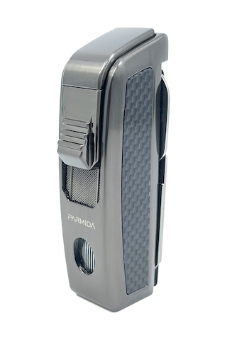 Parmida Puro Makaslı Jet Alev Puro Çakmağı - Gri