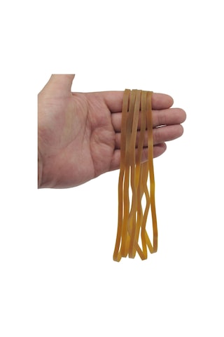 Kedi Tuvaleti İçin Poşet Sabitleyici Lastik 22X5 Naturel 100 Adet