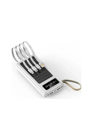 10000mah Solar Powerbank 20w Hızlı Şarjlı, Tüm Telefonlarla Uyumlu Kablolu Solar Powerbank-1290