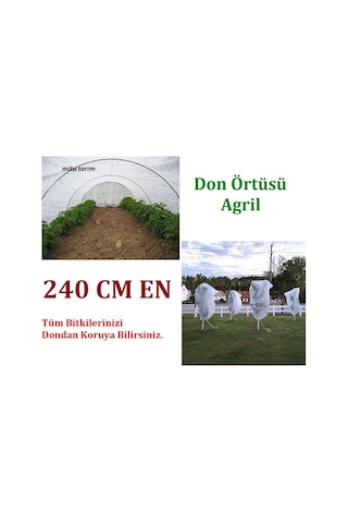 Don Kırağı Örtüsü - 240 CM x20 M - Agril - Bitki Koruma Örtüsü