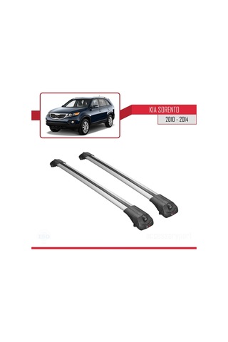Kia Sorento 2010-2014 Arası İle Uyumlu Ace-1 Ara Atkı Tavan Barı Gri