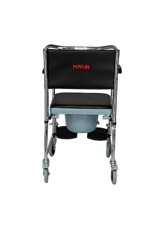 Poylin P689 Banyo Tuvalet Wc Duş Tekerlekli Sandalyesi Paslanmaz