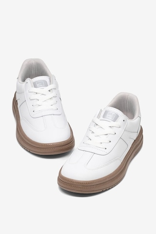 Tonny Black Rahat Kalıp Kauçuk Taban Bağcıklı Sneaker Kadın Beyaz Beyaz Sneaker Tbtyldz005