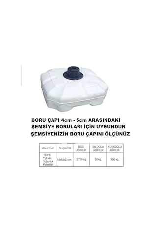 50 Lt Kalın Plastik Şemsiye Bidonu