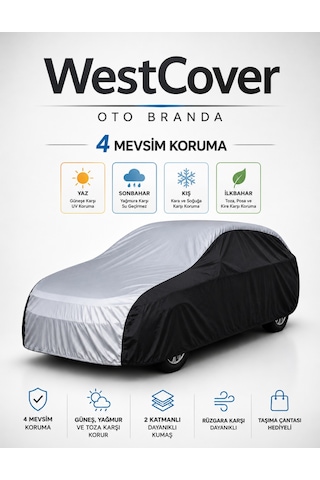 Renault Duster Uyumlu Gri-siyah Kaliteli Oto Branda 4 Mevsim Dolu, Güneş, Yağmur Ve Uv Korumalı Araba Çadırı