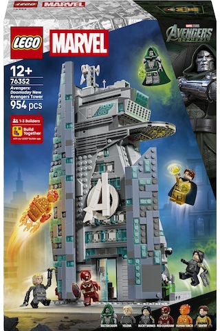 LEGO® ǀ Marvel Avengers: Doomsday Yeni Avengers Kulesi 76352 - 12 Yaş Üzeri için 6 Minifigür İçeren Oyuncak Yapım Seti (954 Parça)