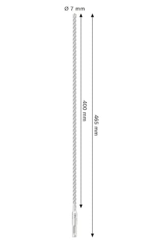 Bosch 1 X Pro Sds Plus-5x Darbeli Matkap Çelik Beton, Beton İçin, Çap 7,00 Mm, Profesyonel Aksesuar, Darbeli Matkap İçin