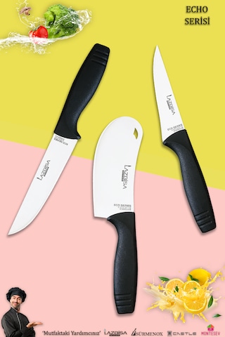 Eco Serisi Mutfak Bıçak Seti Et Sebze Börek 3 Lü Set Mft-1488