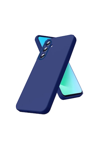 Samsung Galaxy Uyumlu A57 5g Nano İçi Kadife Silikon - Lacivert Çok Renkli