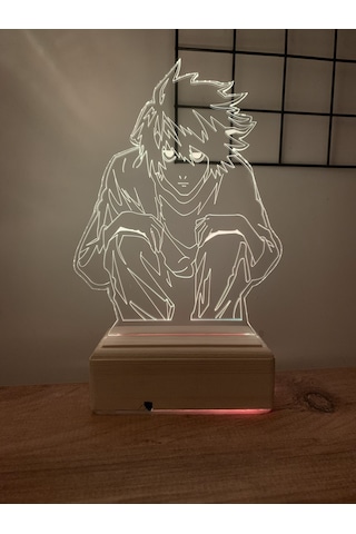 Death Note L 16 Renk Gece Lambası