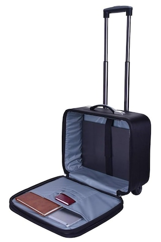 Küçük Boy Valiz Kabin Boy Valiz Pilot Valiz Çekmeli Evrak Çantası Siyah