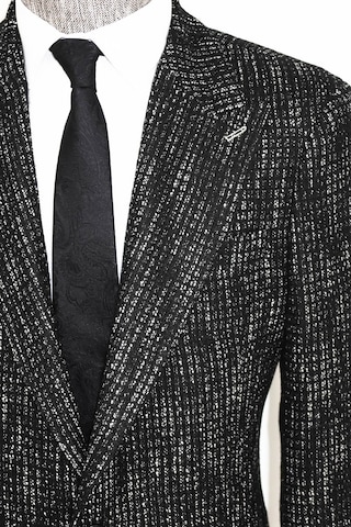 Wessi Desenli Slim Fit Spor Siyah Erkek Ceket - Wessi Siyah