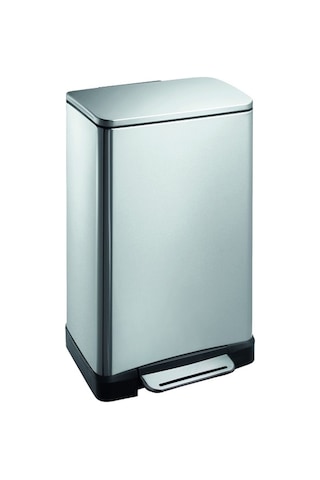 Primanova E-Cube Paslanmaz Çelik Pedallı Çöp Kovası 30 Lt D-14679 Mat