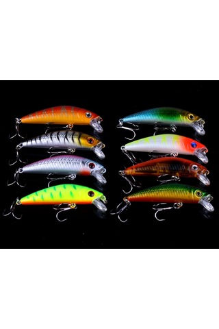 Hengjıa Set056 56 Parça Payet Seti Metal Payetler Sahte Yem Taze Levrek Balıkçılık Yem Seti, Uzunluk: 3 İla 10cm, Torbalı