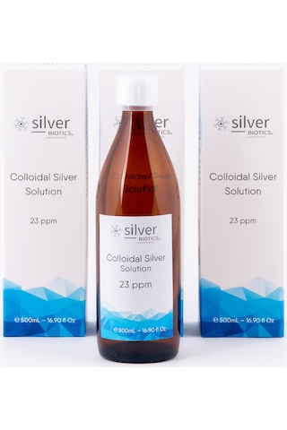 Gümüş Suyu 23Ppm 500Ml 3Lü Set Cam Hydrasense Kolloidal