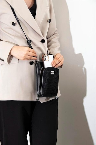 Silver Polo Sp1011 Kadın Telefon Çantası Fashion Siyah-rugan Siyah