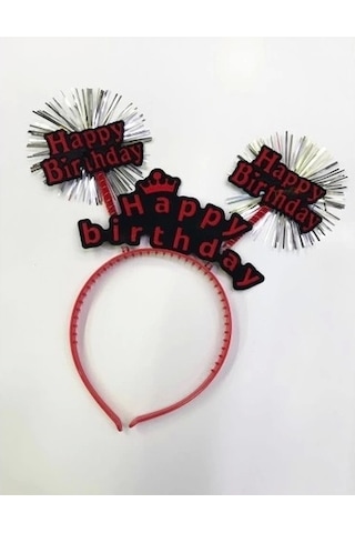Happy Birthday Neon Renk Doğum Günü Tacı 12 Adet Alithestereo