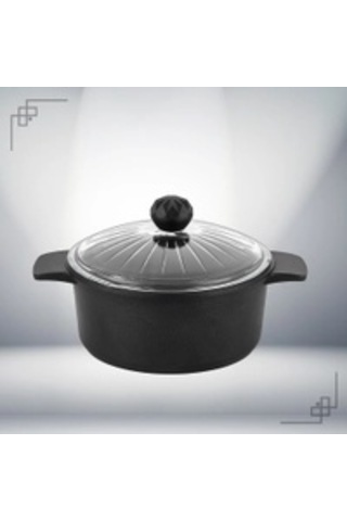 Kristal İkili Derin Tencere 20 - 24 Cm Siyah