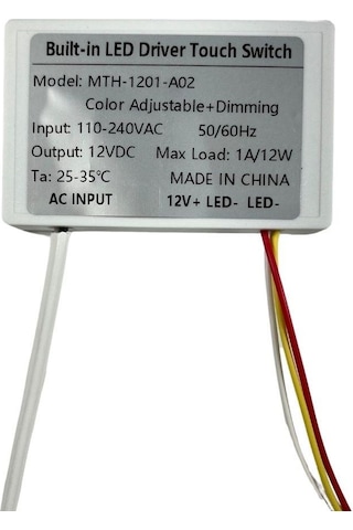 220v Girişli 12v Tunable Dokunmatik Ayna Arkası Sensör Ayna Lambası Banyo Aynası Mobilya Sensörü Renkli