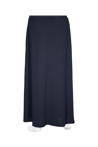 Hesna Kadın Talia Büyük Beden Sim Pervazlı Astarlı Lacivert Çan Etek Lacivert