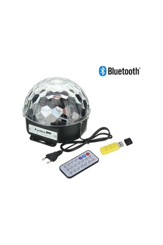 Kumandalı Led Kristal Disko Topu Beyaz
