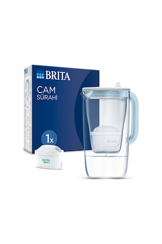 BRITA Filtreli Cam Su Arıtma Sürahisi 1x Maxtra Pro All-In-1 - Açık Mavi 2,5 lt