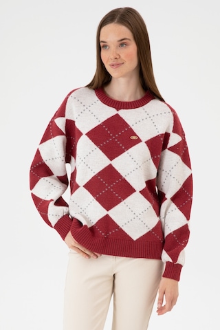 U.s. Polo Assn. Kadın Kazak /triko 50314665-vr104 Koyu Frambuaz/dark Raspberry