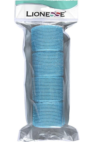 Lionesse Bigudi 1115 Süngerli Mavi 3 x 4'lü Paket