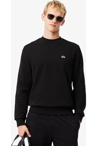 Lacoste Erkek Regular Fit Bisiklet Yaka Sweatshirt Siyah