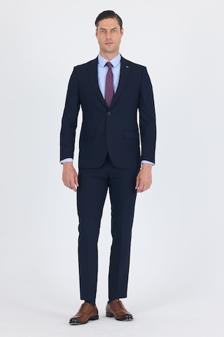 İmza Lacivert Mono Yaka Gabardin Astarlı Esnek 6 Drop Comfort Fit Basic Takım Elbise 1001255010 Basic Lacivert