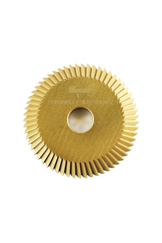 Konesam Altıgen Anahtar Kesme Makinesi İçin Hss Plaka, Tin Kaplama, 60mm Çap, 16mm İç Çap, 6mm Kalınlık, 90 Diş, 1 Adet