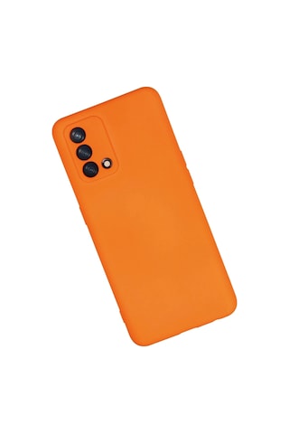 Newface Oppo A74 4g Kılıf Nano İçi Kadife Silikon Semeglbl - 16 - Turuncu