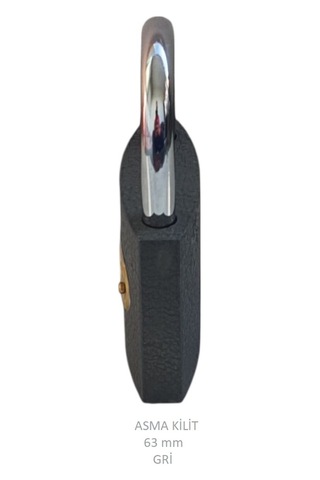 Adilon Asma Kilit, 63 Mm Gri