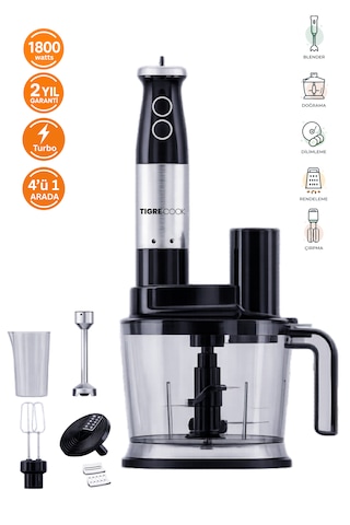 Tigrecook TG-3080S 1800 W Mutfak Robotu El Blenderı
