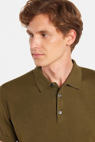 Tudors Erkek Slim Fit Dar Kesim Pamuklu Örme Triko Haki Polo Yaka Tişört-34241 Haki