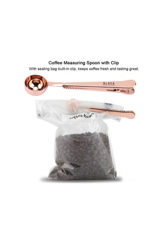 Dofolink Paslanmaz Çelik Kahve Ölçü Kaşığı, Tutanaklı Torba Kapatıcı, Süt Tozu Ve Baharatlar İçin Uzun Saplı Ölçü Aleti Diğer