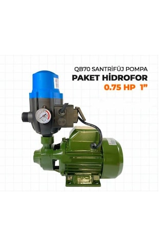Stilmax QB70 Santrifüj 0.75 HP Otomatik Pompa Paket Hidrofor