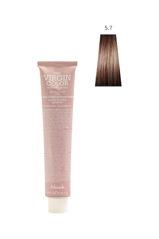 Nook Virgin Color Profesyonel Saç Boyası 100ml-açık Kahve / Sütlü Kahve 5.7-brown Açık Kestane
