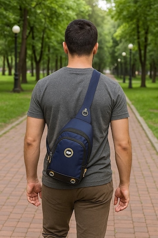 NEWİSH POLO BODY BAG ÇAPRAZ GÖĞÜS VE SIRT ÇANTASI-LACİ QATRO 2260 Lacivert