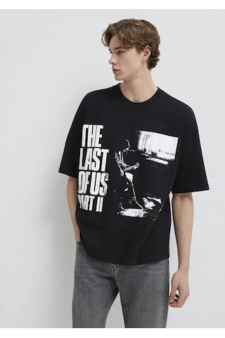 Mavi The Last Of Us Baskılı Siyah Erkek T-shirt M0613195-900