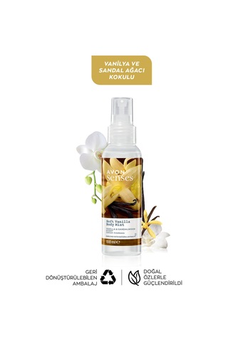 Avon Soft Vanilya ve Sandal Ağacı Kokulu Vücut Spreyi 3 x 100 ML