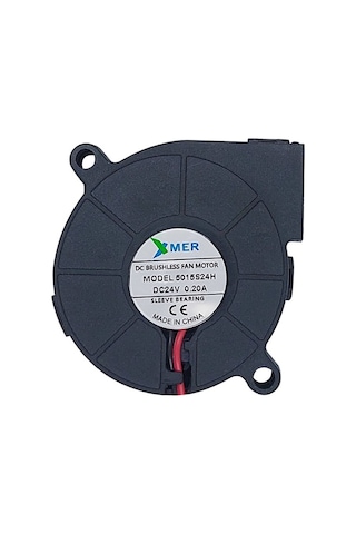 50x50x15mm 24V 2 Kablolu Salyangoz Xmer Fan